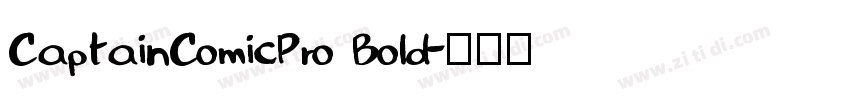 CaptainComicPro Bold字体转换